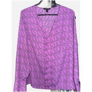 Banana Republic -Lilac Color Printed Blouse - size small
